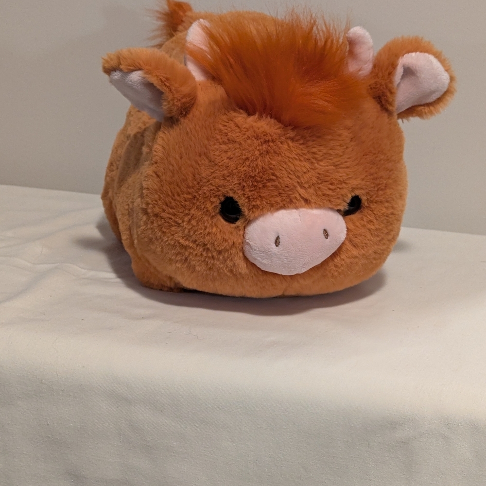 Aurora Spudster Plush Cow Toy. Hamish. 12 Inches Long. Like New.